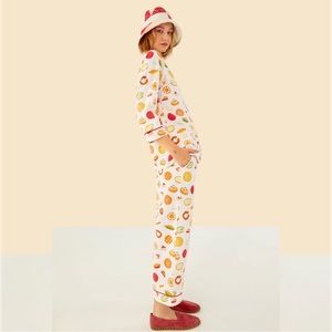 NWT Bedhead Pajamas “Pies the Limit” Classic Stretch Jersey Cropped PJ Set M & L